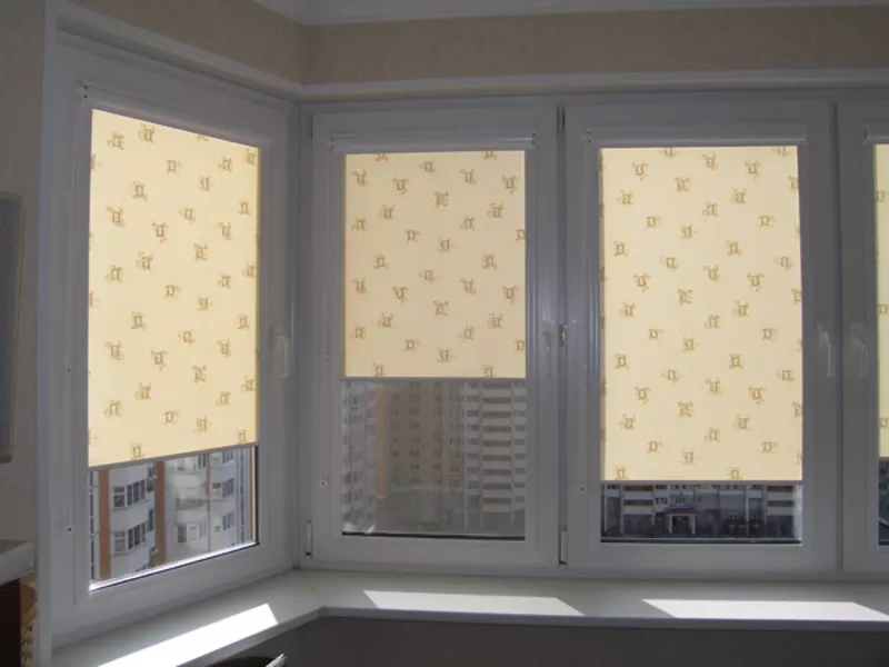 Рулонные шторы на окна ПВХ. Самара. 2
