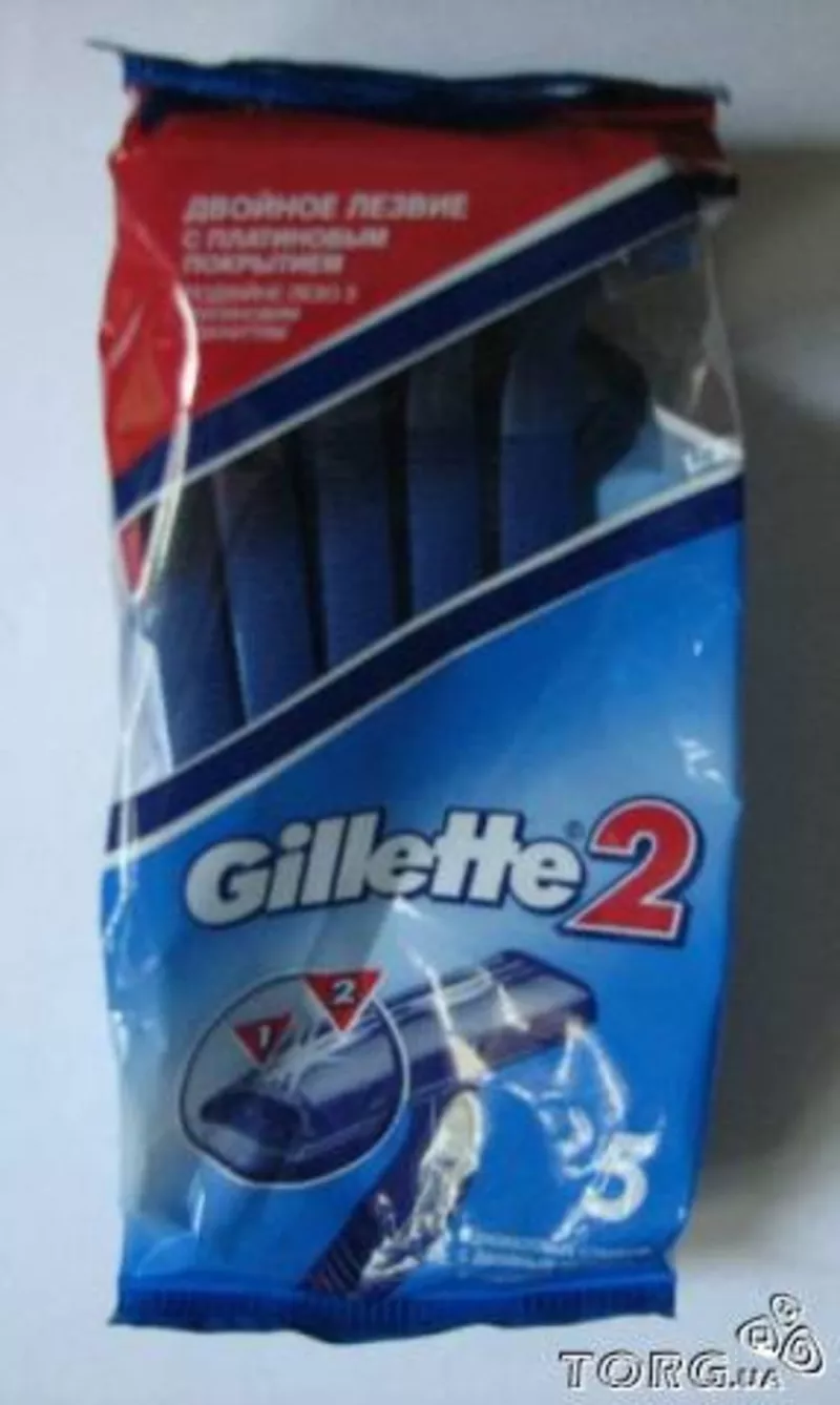 Одноразовые станки Gillette 2 оптом 2